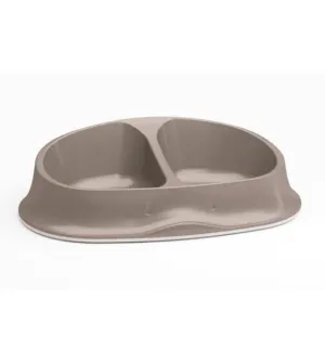 Stefanplast Chic Double Cat & Dog Bowl (Dove Grey)