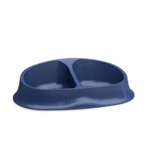 Stefanplast Chic Double Cat & Dog Bowl (Navy Blue)