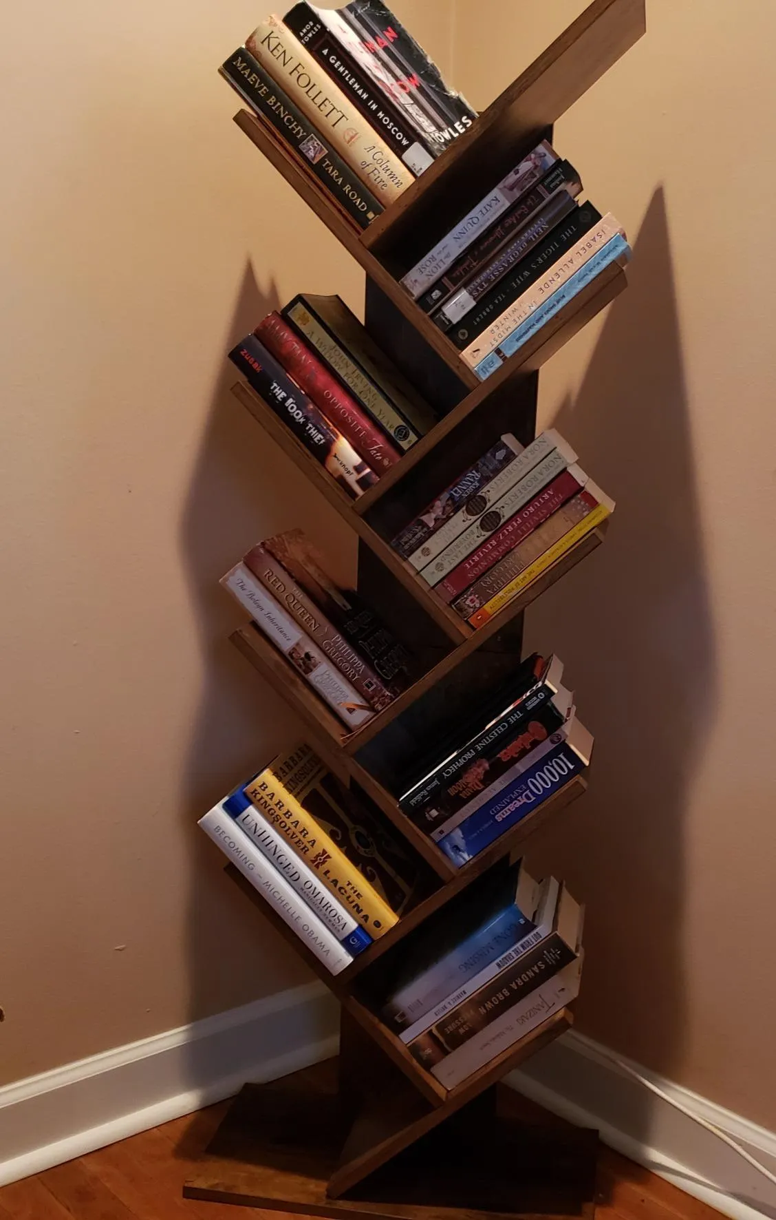 Tree Style Bookshelf | 8-Tier Floor Standing Bookcase