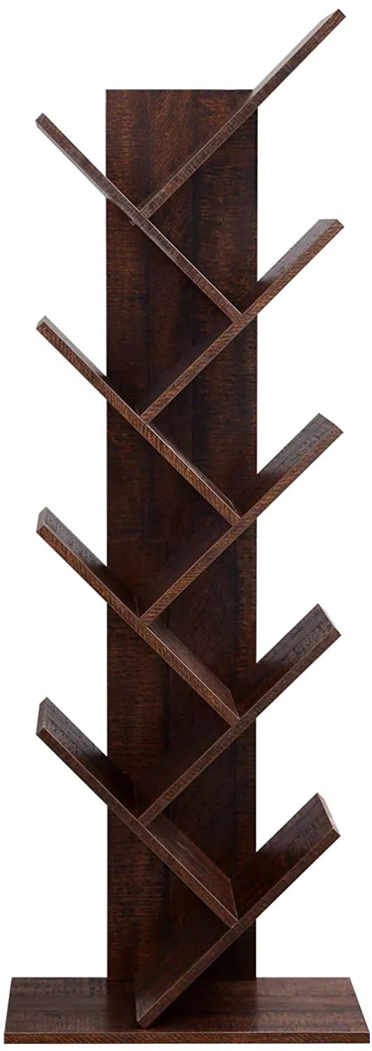 Tree Style Bookshelf | 8-Tier Floor Standing Bookcase