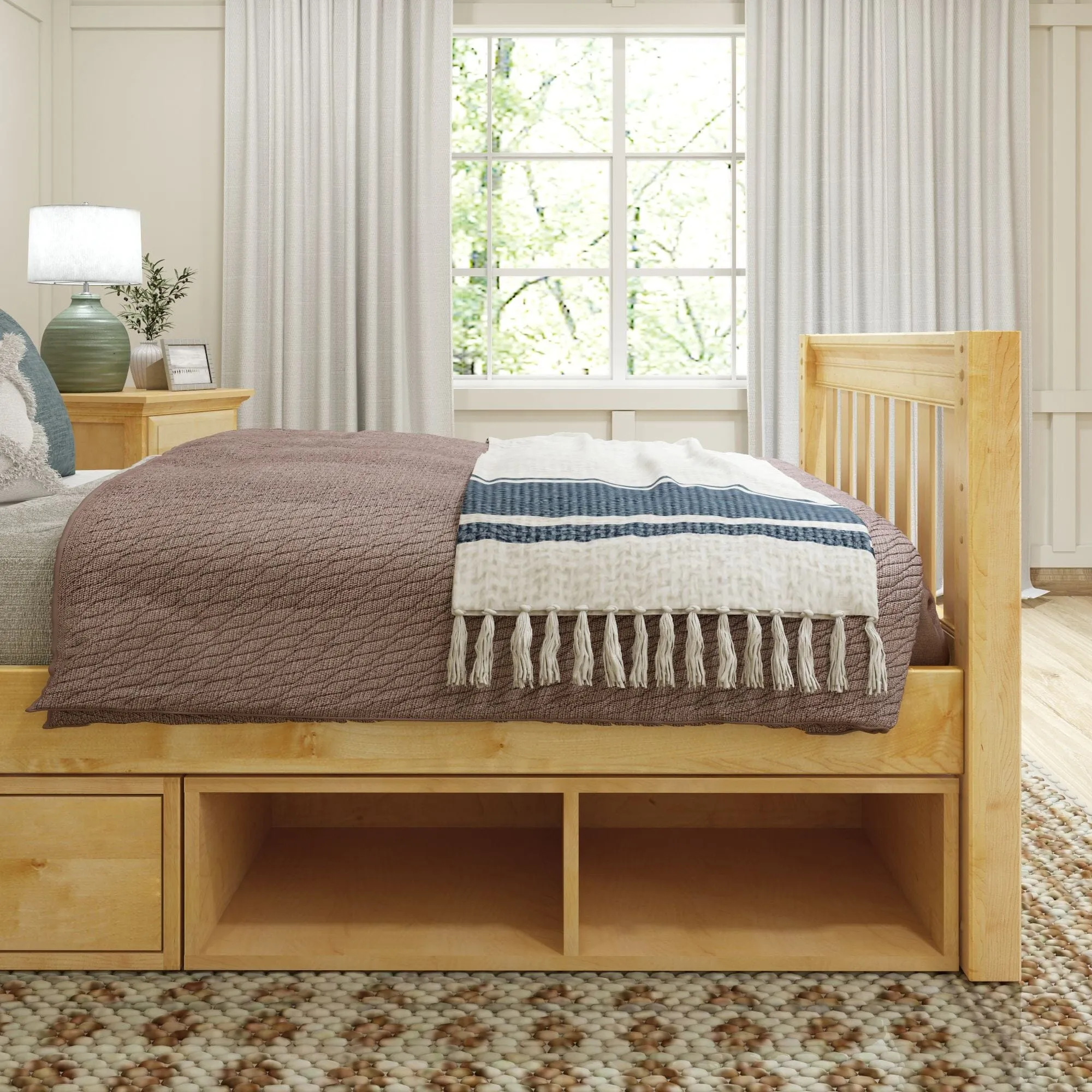 Twin Traditional Bed with Dresser and Cubby