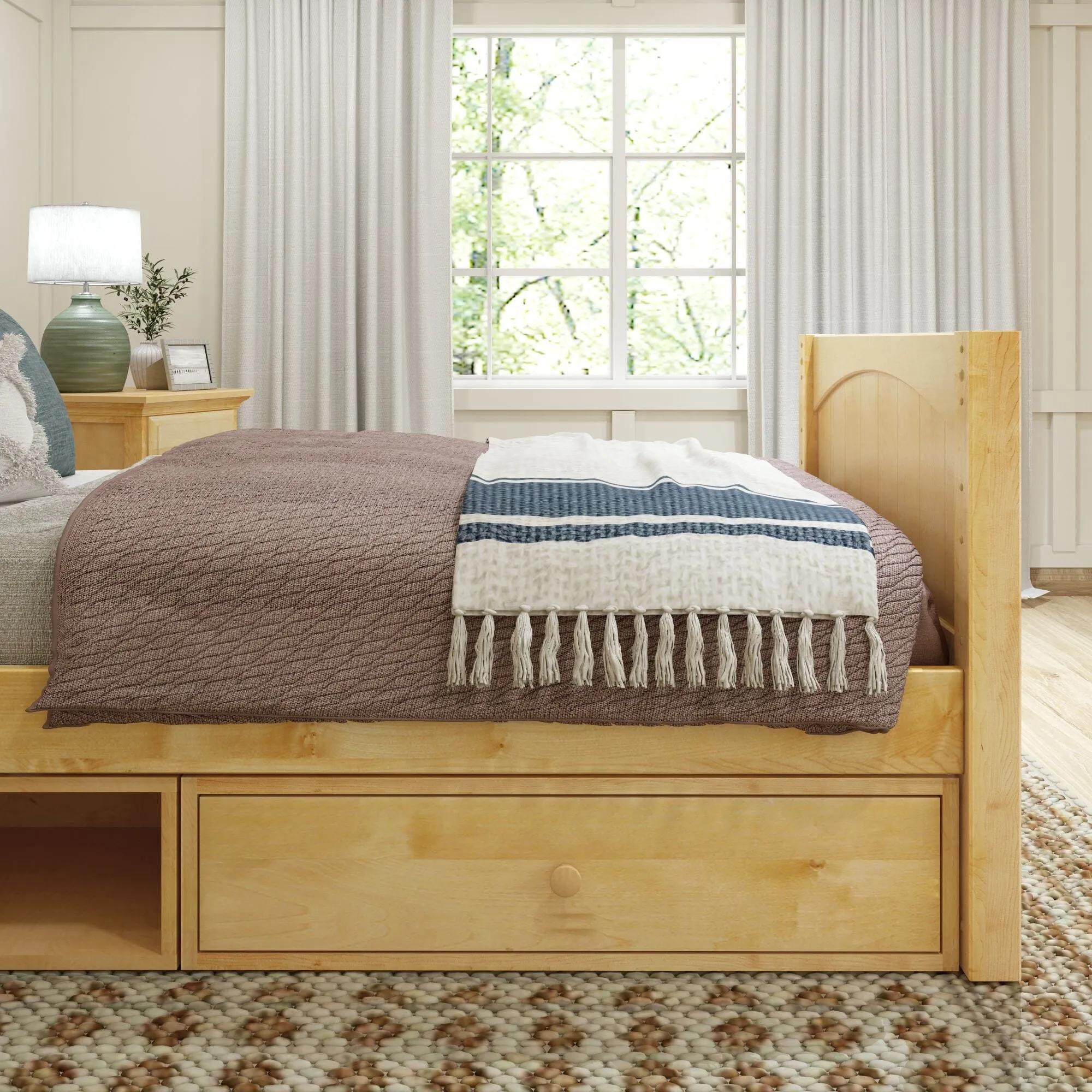 Twin Traditional Bed with Dresser and Cubby