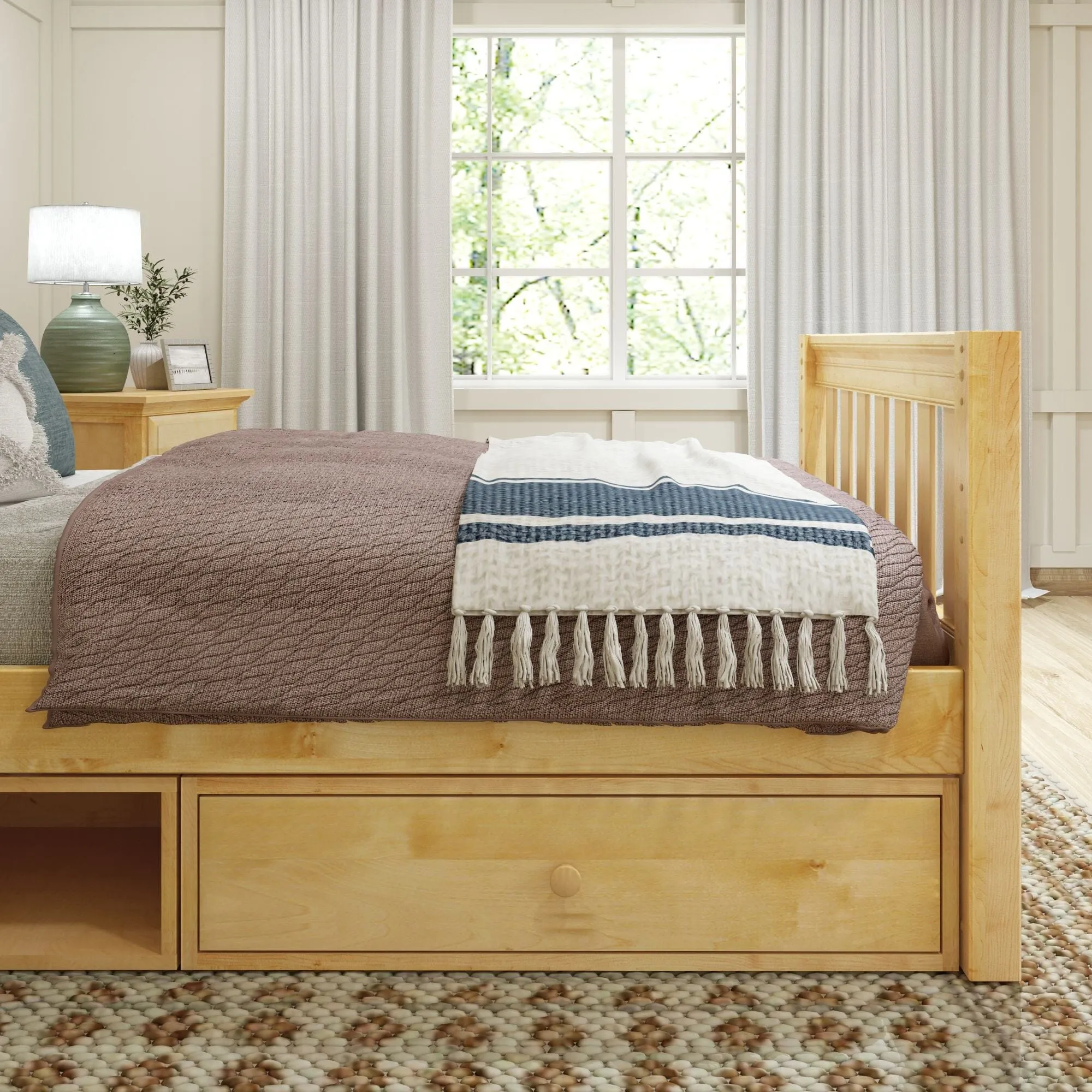 Twin Traditional Bed with Dresser and Cubby