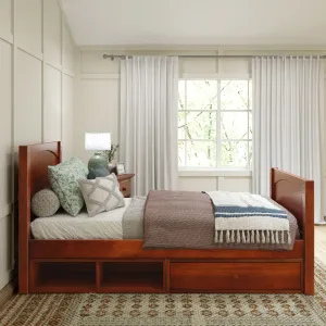 Twin Traditional Bed with Dresser and Cubby