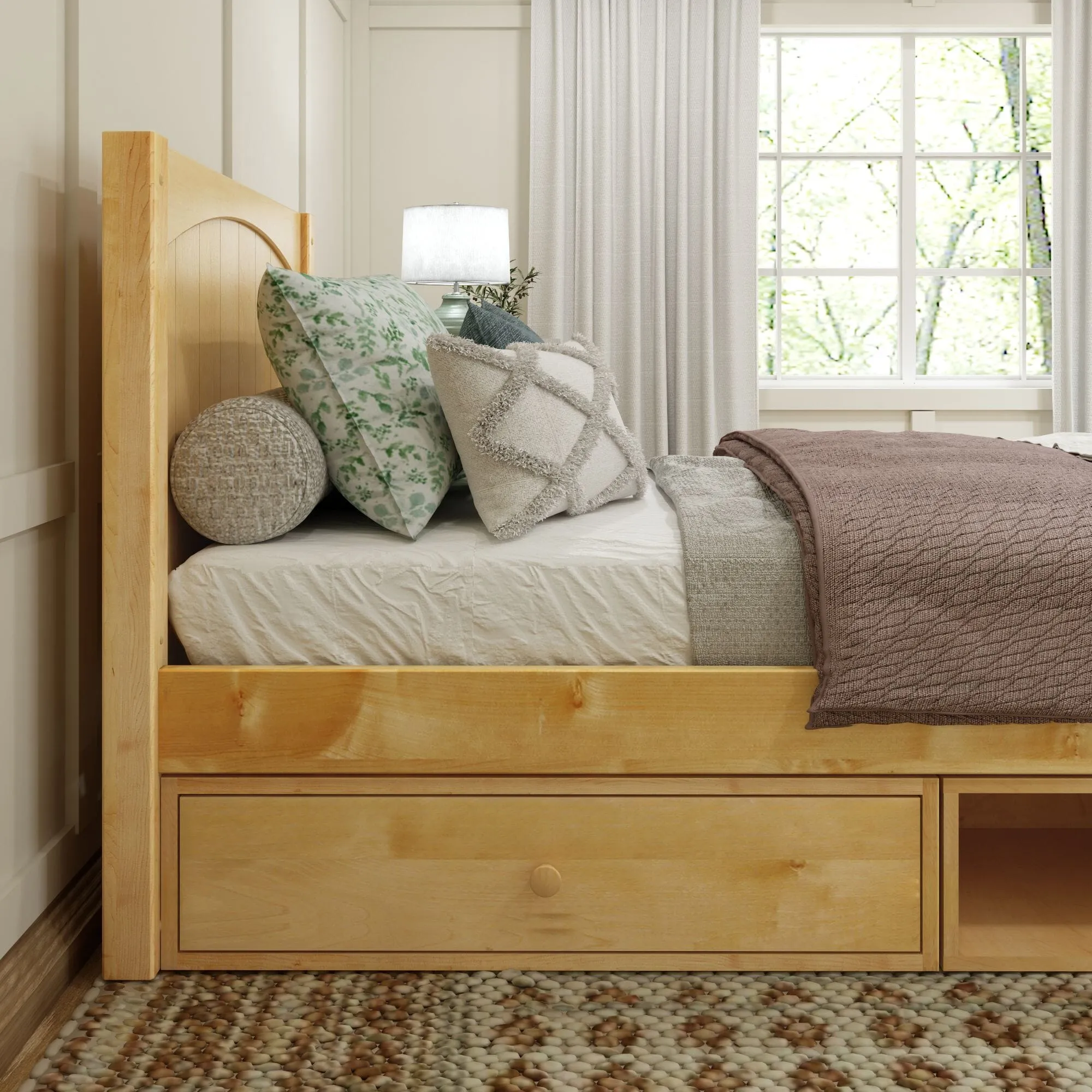 Twin Traditional Bed with Dresser and Cubby