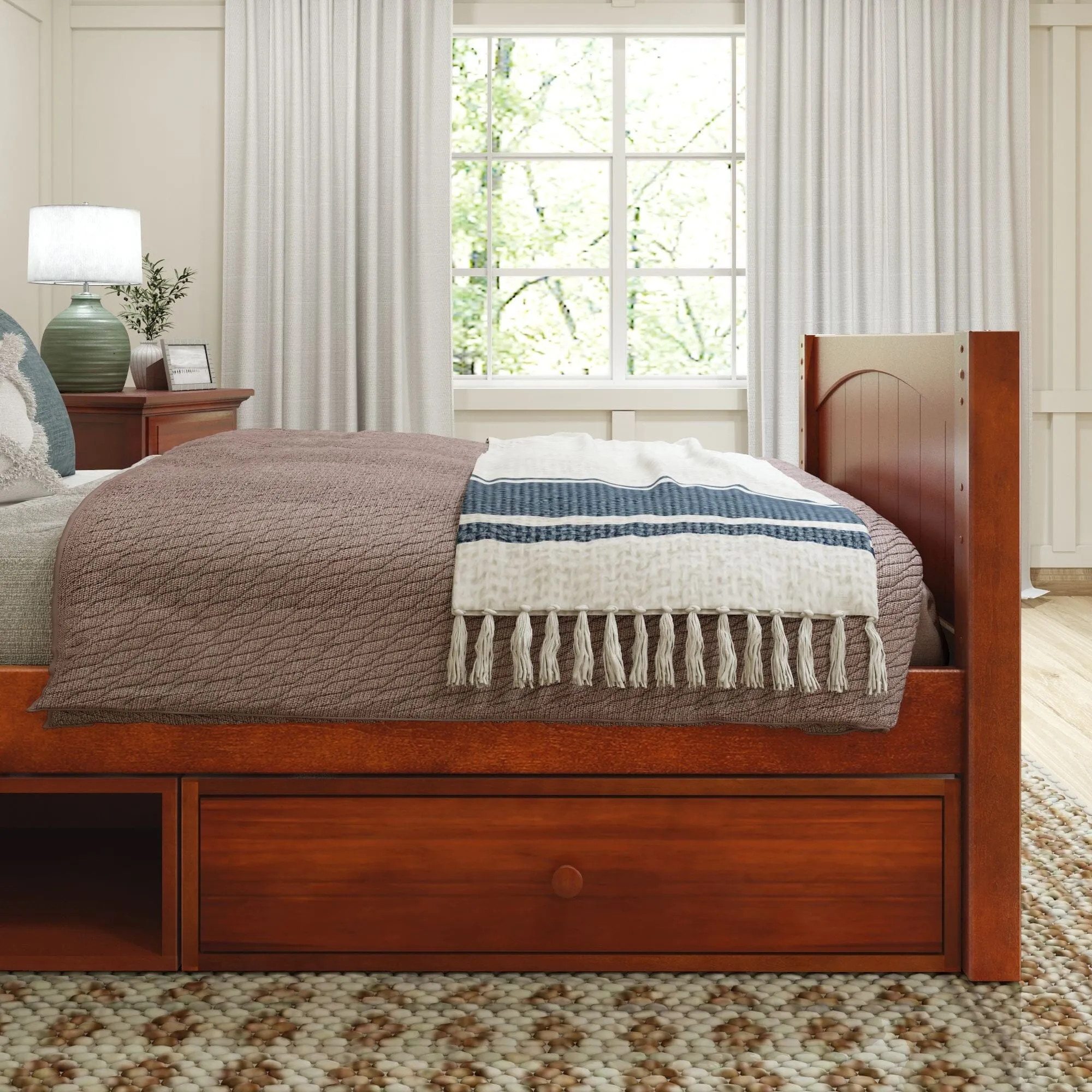 Twin Traditional Bed with Dresser and Cubby