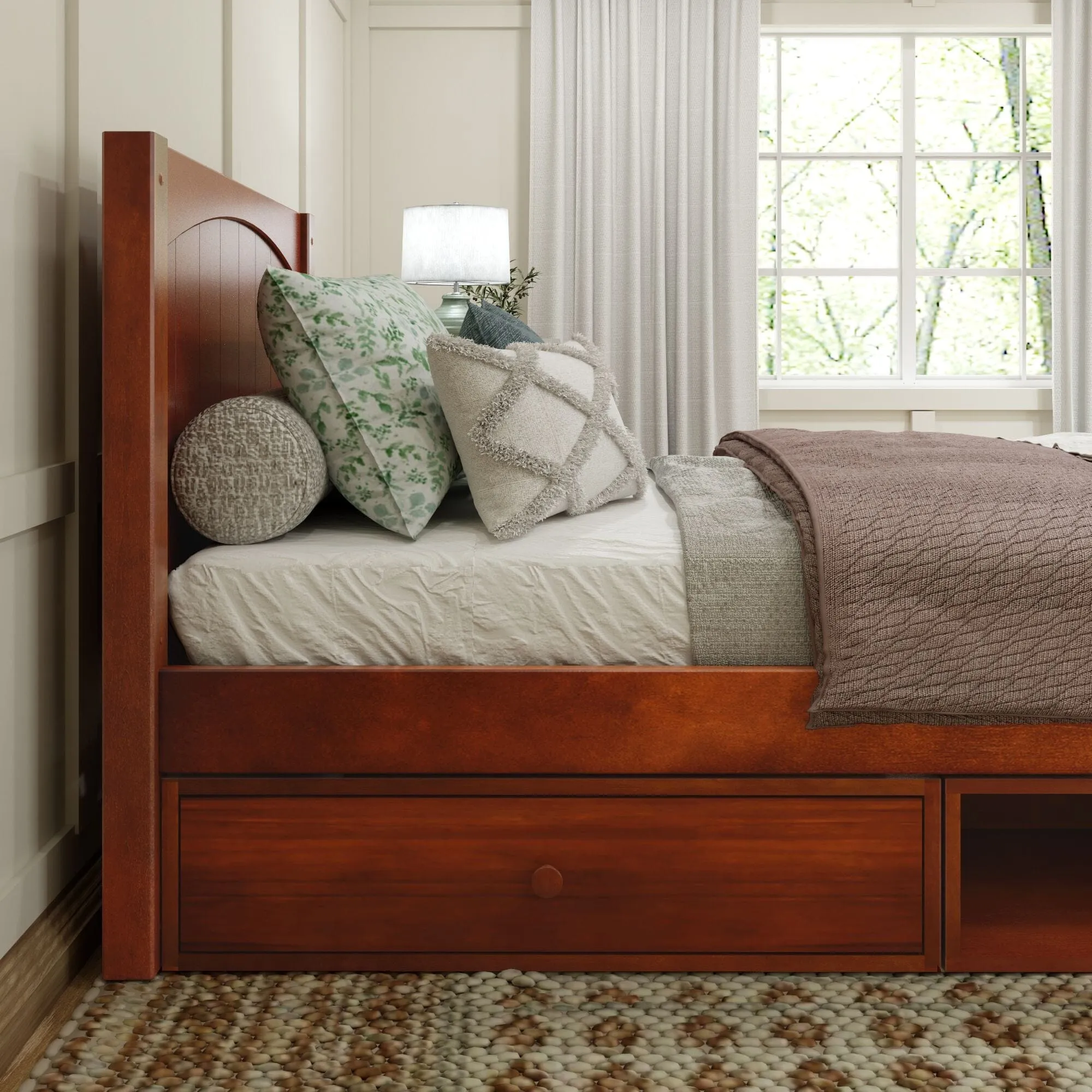 Twin Traditional Bed with Dresser and Cubby