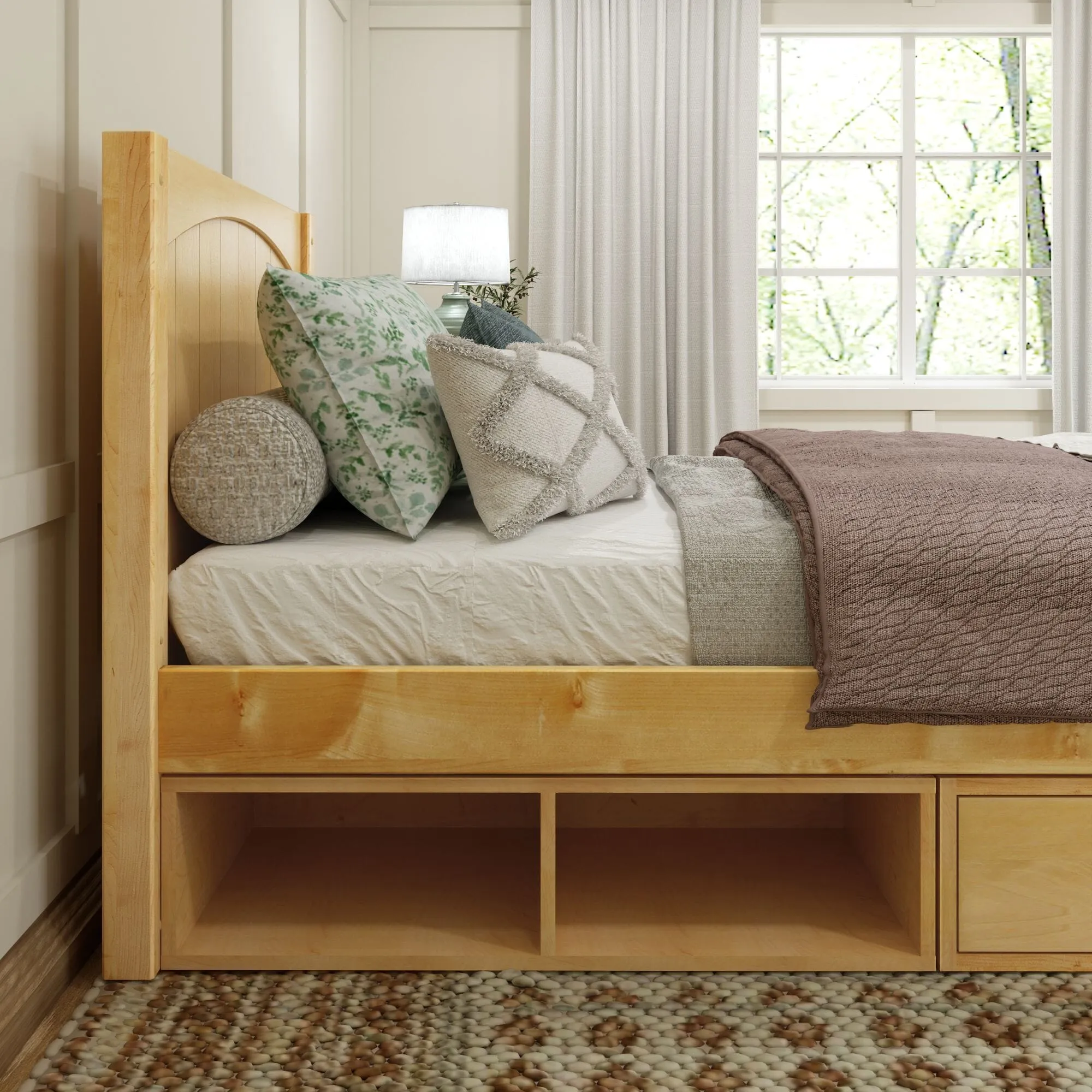 Twin Traditional Bed with Dresser and Cubby