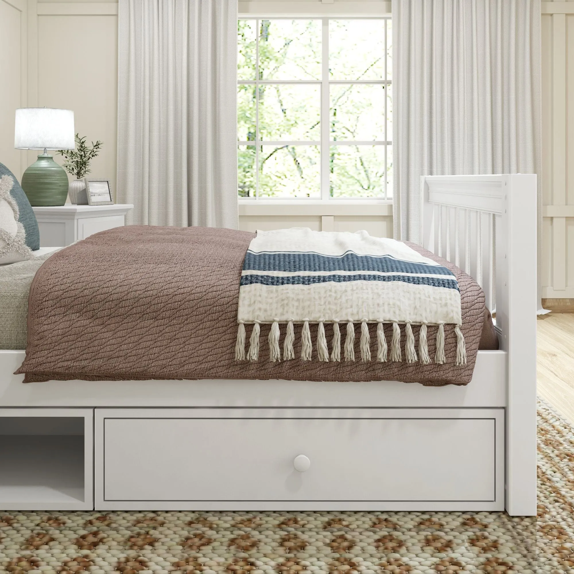 Twin Traditional Bed with Dresser and Cubby