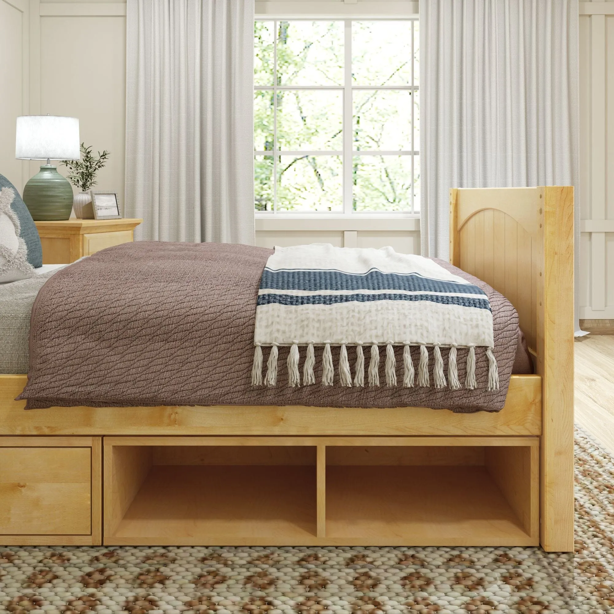 Twin Traditional Bed with Dresser and Cubby