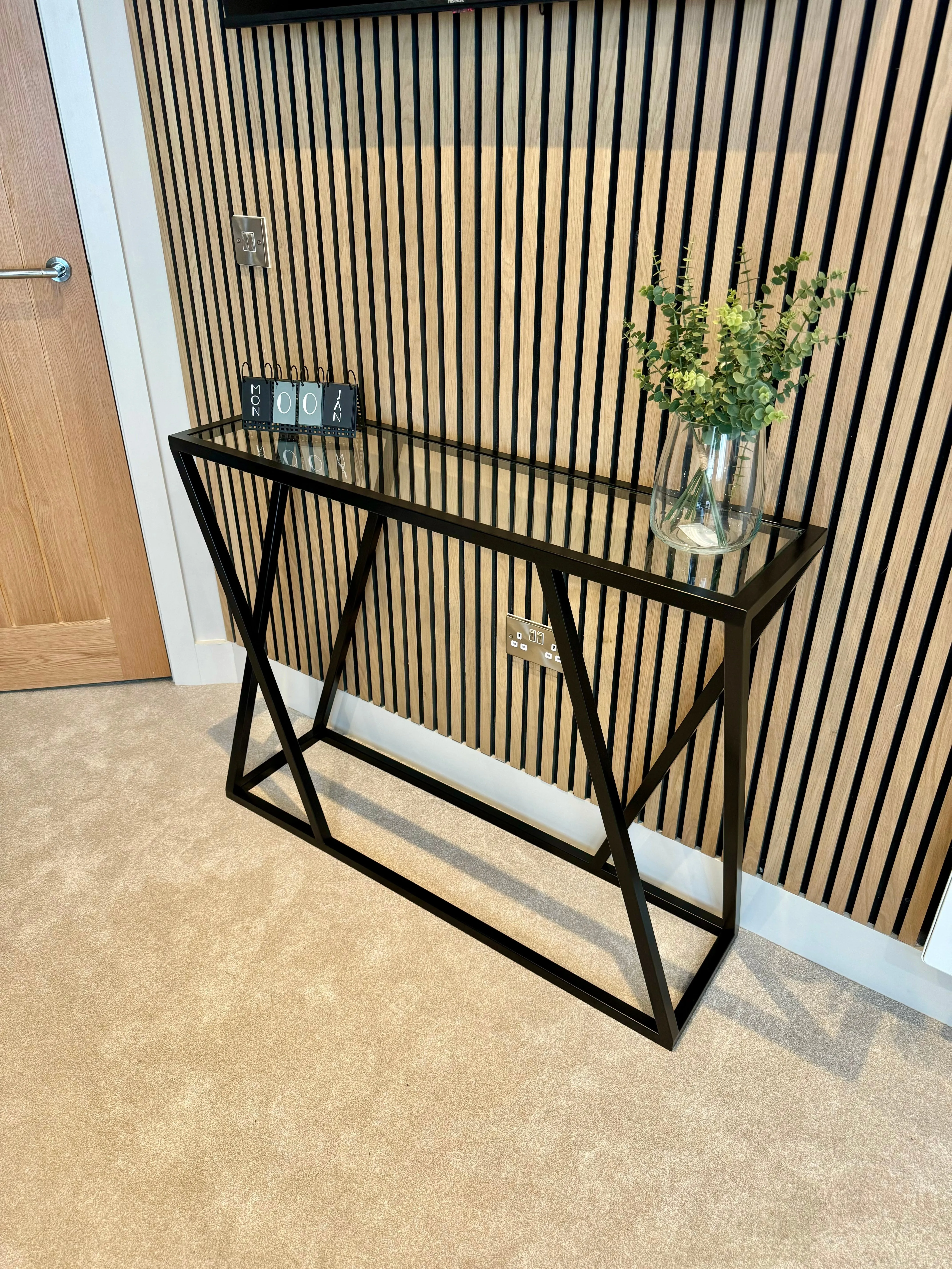 Twisted Console Table - Black