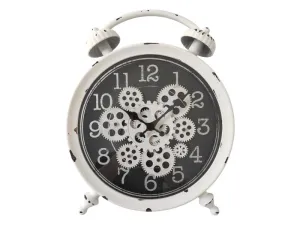 White Antique Clock - 40cm