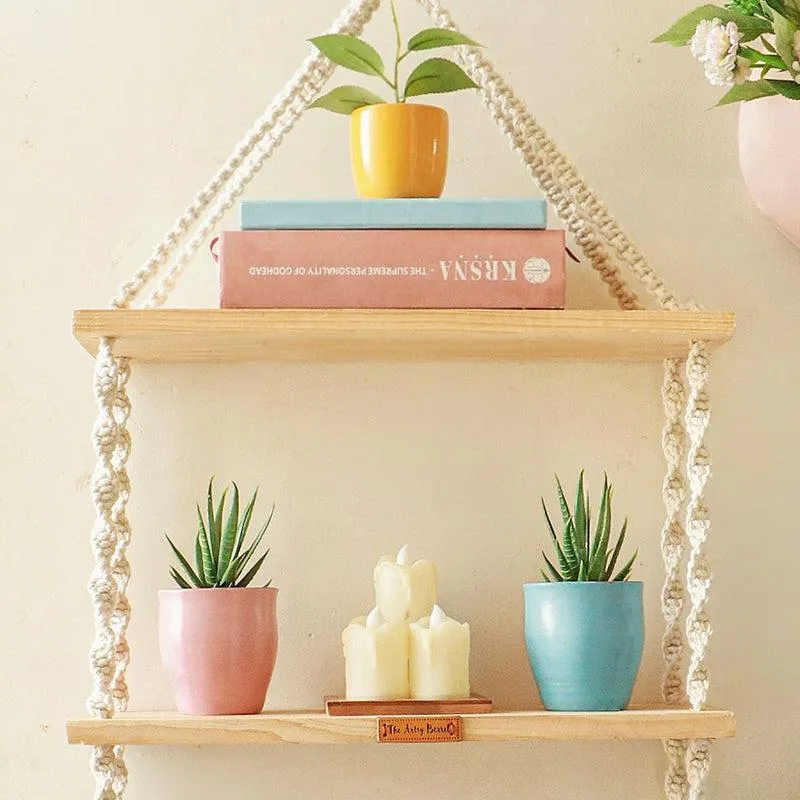 Wimara Boho Hanging Shelf