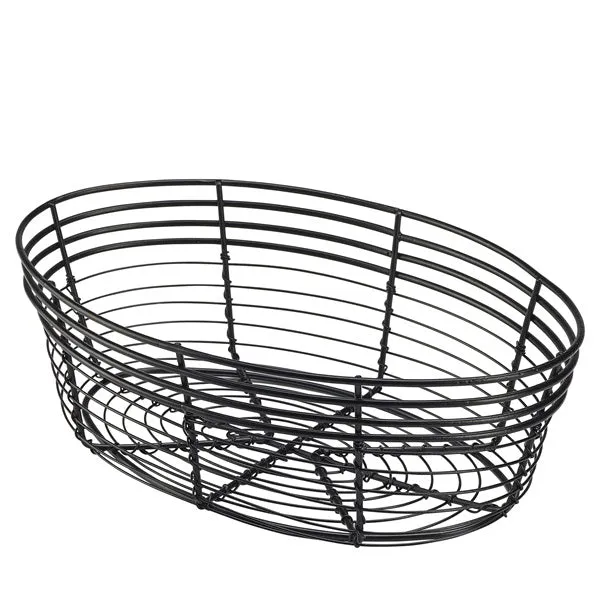 Wire Basket, Oval 25.5 x 16 x 8cm- Pack 6