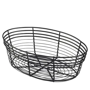 Wire Basket, Oval 25.5 x 16 x 8cm- Pack 6