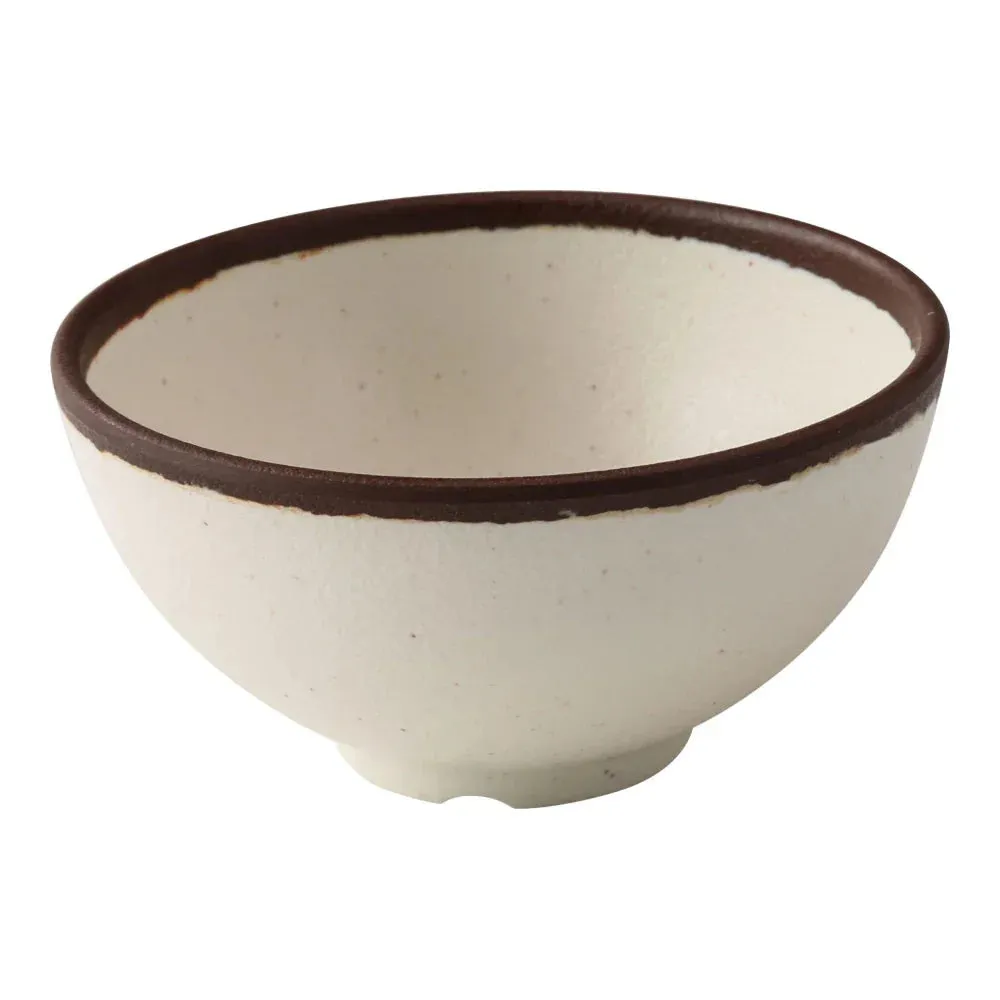 Yanco NA-504 Nature Art 10 Oz White Melamine Round Rice Bowl, Pack of 48